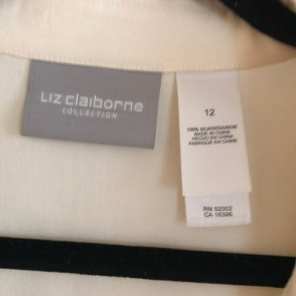 Liz Claiborne Cream Blouse - Picture 2 of 7